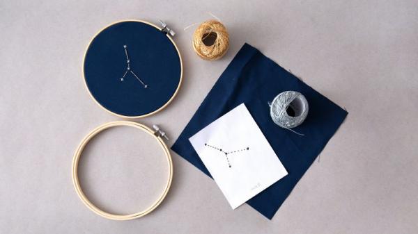 Image for event: Teen Take &amp; Make: Embroidered Constellation (Virtual)