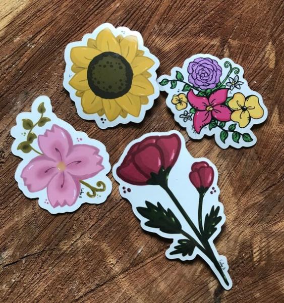 Image for event: Flower Stickers with Silhouette Cameo